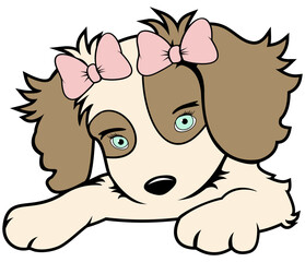 Cute puppy Vector Design