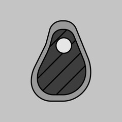 Steak vector icon. Barbecue and bbq grill sign