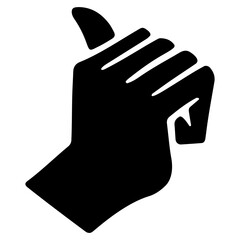 Hand gesture clenched hand