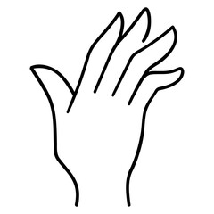 backhand gesture