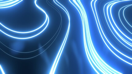 wellenförmige neonfarbende Linien - Verbindungen, Hintergrund, Reaktion, Dynamik, Design,...
