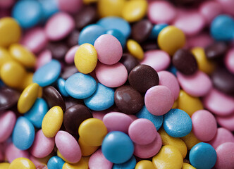Fototapeta na wymiar colorful candy background close up 