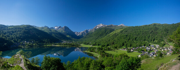 Fototapeta na wymiar Panorama Lac de Génos-Loudenvielle