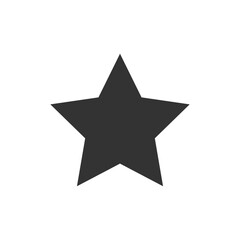 Black star shape icon. Star silhouette symbol in vector and png