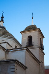 Rear facade of the Church of San Miguel Arcángel in Murcia