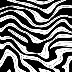 A Black and White Zebra Pattern Design 