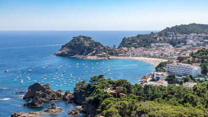 Amazing Tossa de Mar, the beautiful sunny village and medieval castle in Catalonia Spain