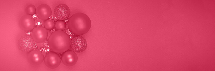 Trendy color 2023. Via magenta color background