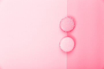 Trendy color 2023. Via magenta color background