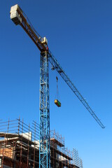 Lavori in corso nel cantiere edile