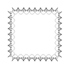 Frame, in the style of an ornament, Vector illustration eps 10, Art.	