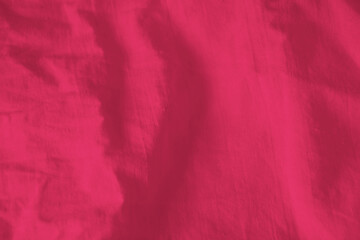 Fototapeta premium Viva Magenta toned colour monochrome texture fabric. Monochrome color background. Trendy color 2023.