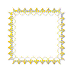 Frame, in the style of an ornament, Vector illustration eps 10, Art.	