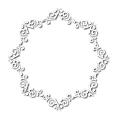 Frame, in the style of an ornament, Vector illustration eps 10, Art.	