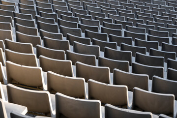Fototapeta premium seats in an empty stadium