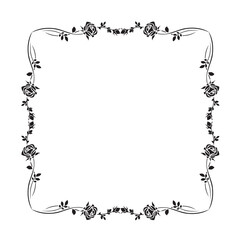 Frame, in the style of an ornament, Vector illustration eps 10, Art.	