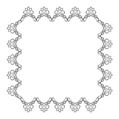 Frame, in the style of an ornament, Vector illustration eps 10, Art.	