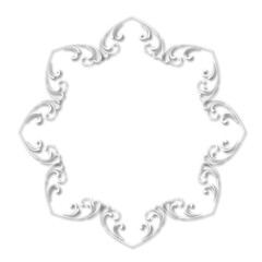 Frame, in the style of an ornament, Vector illustration eps 10, Art.	