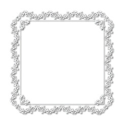 Frame, in the style of an ornament, Vector illustration eps 10, Art.	
