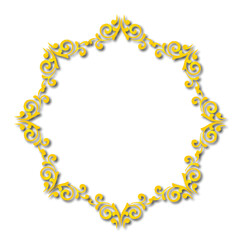 Frame, in the style of an ornament, Vector illustration eps 10, Art.	