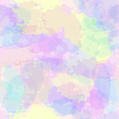 Fototapeta na wymiar Watercolor seamless pattern, rainbow colors girly print, tie dye pastel background