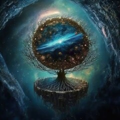 The tree of life. Surreal metaphor for growth, spirituality, inspiration etc.	
