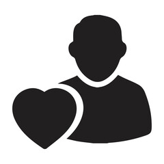 Friend like user icon