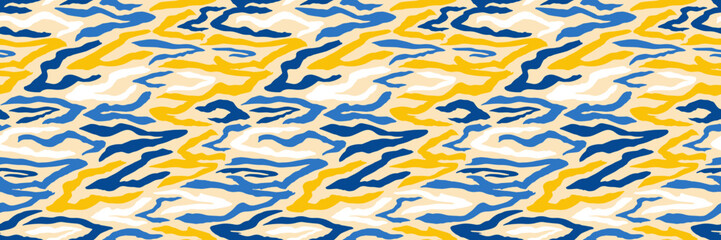 Grunge doodles pattern. Tribal ornament seamless pattern. Grunge ethnic background. Boho hippie style pattern. Modern fabric design. 80s or 90s clothes fabric. Contemporary ornaments.