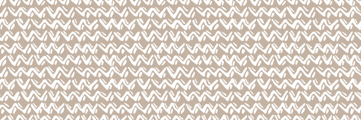Grunge doodles pattern. Tribal simple ornament seamless pattern. Grunge ethnic background. Simple doodle pattern. Modern fabric design. 80s or 90s clothes fabric. Contemporary ornaments.