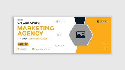 Social media post and banner template