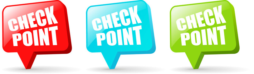 Check point vector icon