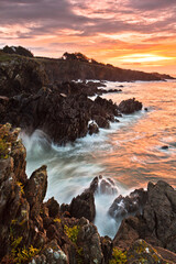 Côte rocheuse à Clohars carnoet