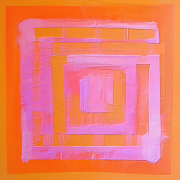 Creative painting in studio
