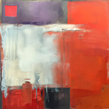 Creative painting in studio