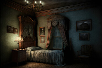 Old Haunted House - Bedroom