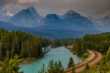 Morants Curve Banff National Park Alberta Canada