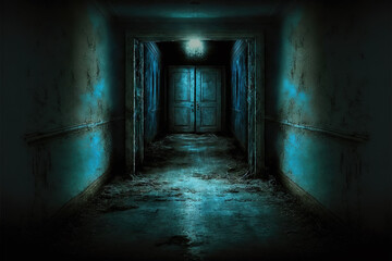 Fototapeta na wymiar Old Haunted House - Hallway