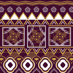 Abstract geometric ethnic pattern traditional design