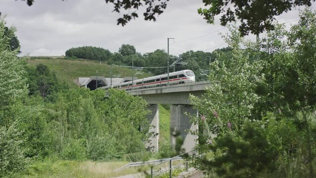 train on a brigde 
