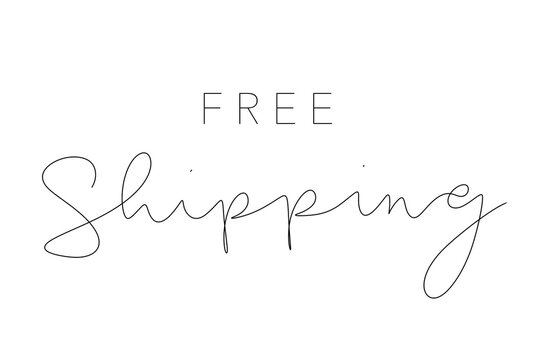 Free shipping monoline handlettering with font