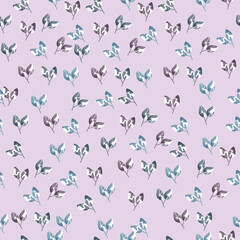 Modern big floral vector seamless pattern. Background isolated. Digital drawn illustration. Can be used as textile fabric or wallpaper, cards, invitations, decorative paper