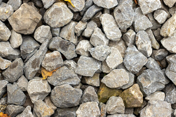 gravel surface texture. Stone wall background
