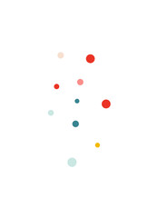 Happy Dot Festive Vector White Background. Effect