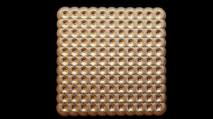 A 3D Illustration of an extremely dense ornamental pattern. Modelers, Pattern Makers, Designers, Illustrators, and Artists must watch the mesh or lattice closely to follow its makings.