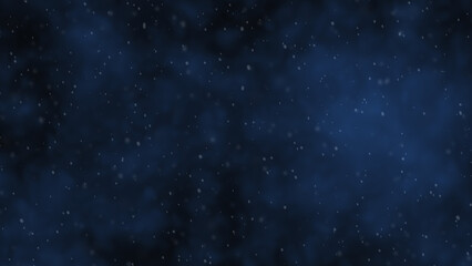 Obraz na płótnie Canvas Snow Realistic Falling on Black Background .3D rendering.