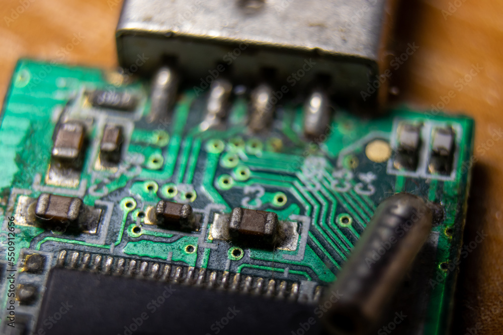 Poster close up of computer circuit board
