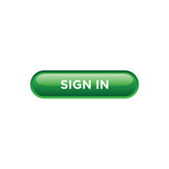 Sign In Button Website Vector Template