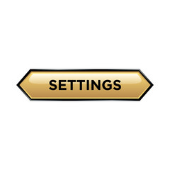 Settings Button Website Vector Template