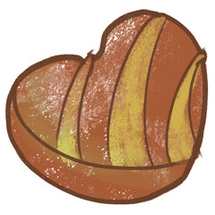 Obraz premium Corazón de bombón, chocolate relleno