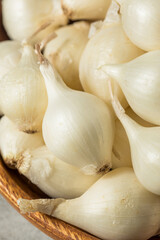 Raw White Organic Pearl Onions